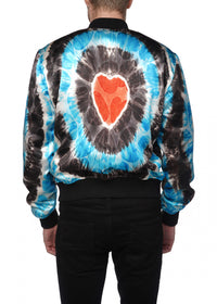Hearts Tie Dye Bomber