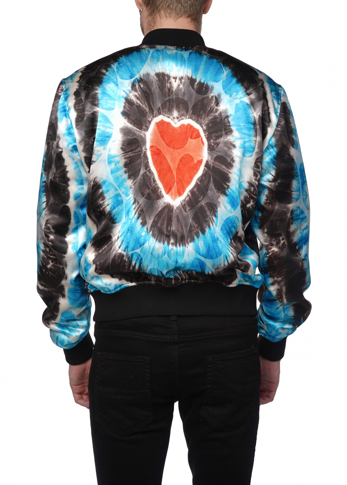Hearts Tie Dye Bomber