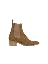 Crepe Pointy Toe Chelsea Boot