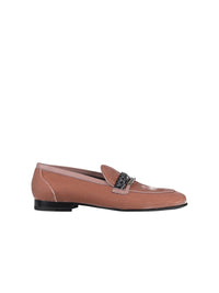 Bandana Chain Velvet Loafer