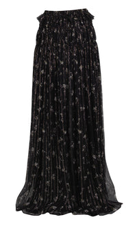 Floral Chiffon Maxi Skirt