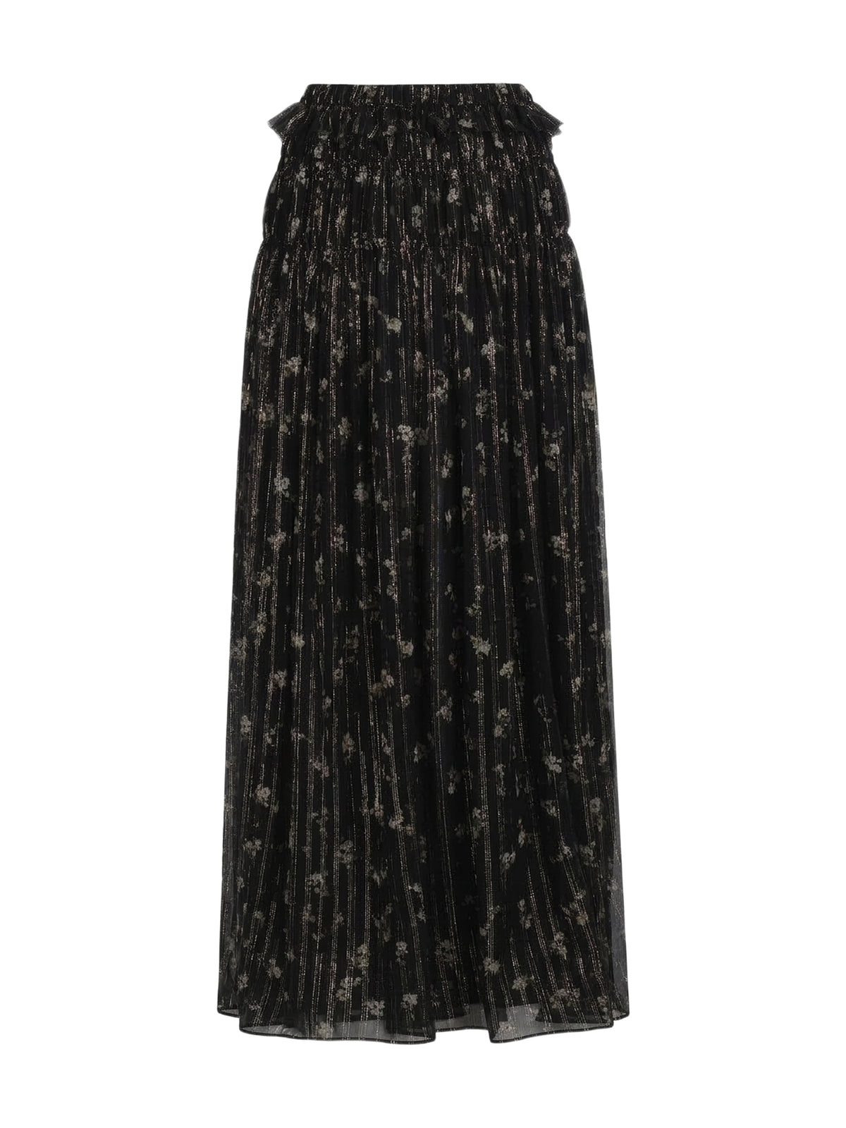 Floral Chiffon Maxi Skirt