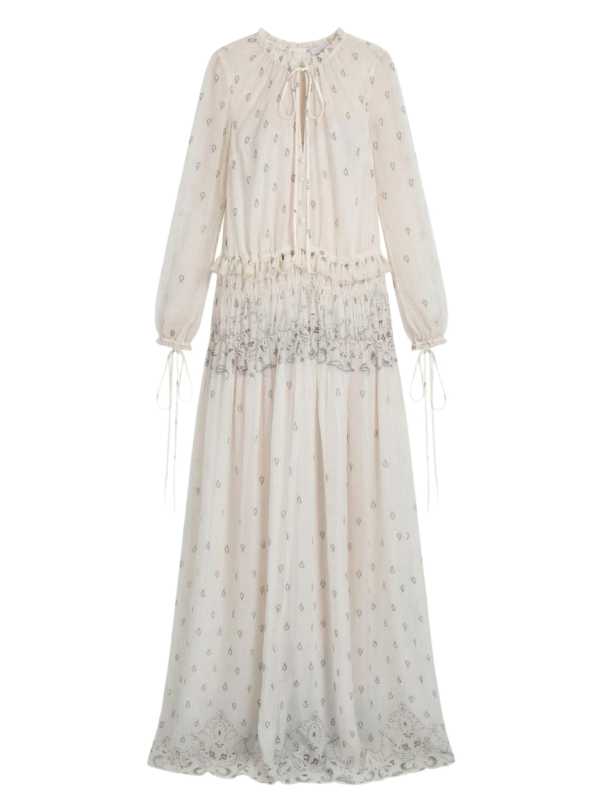 Printed Paisley Maxi Dress