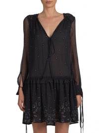 Printed Paisley Short Dress