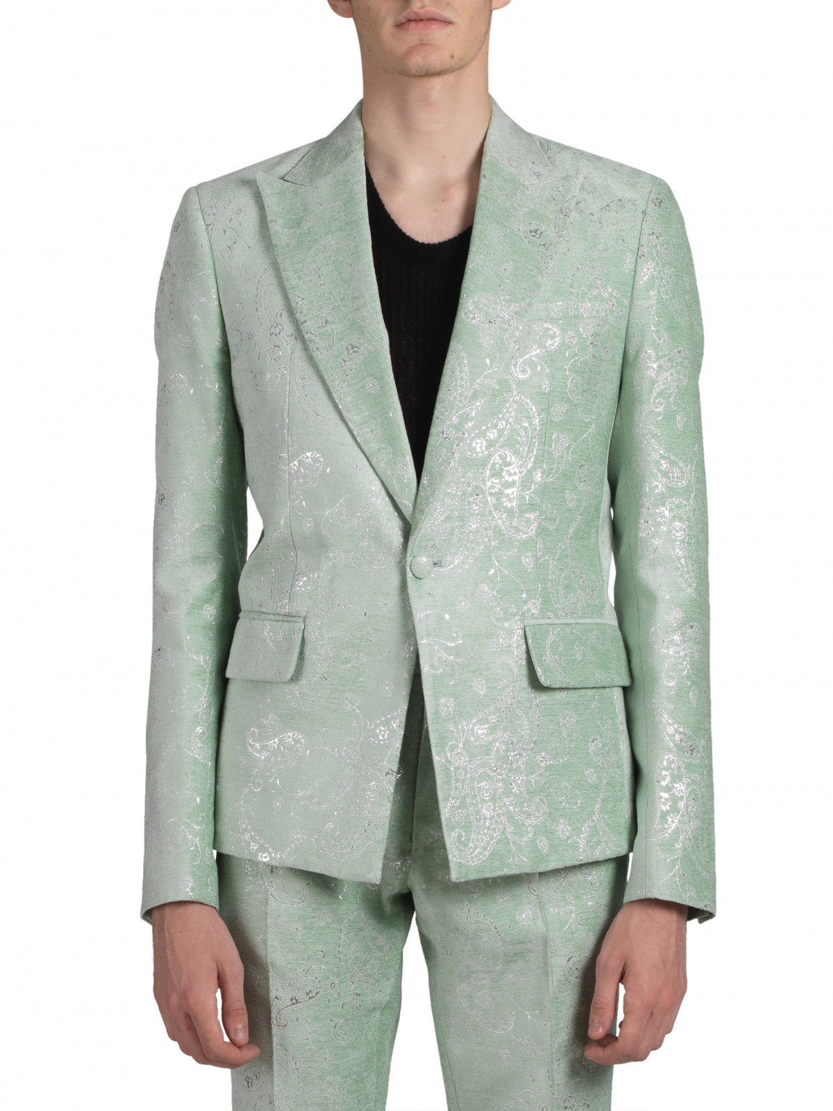 Paisley Velvet Glitter Blazer