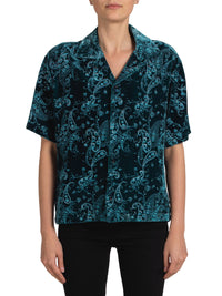 Paisley Velvet Glitter Shirt