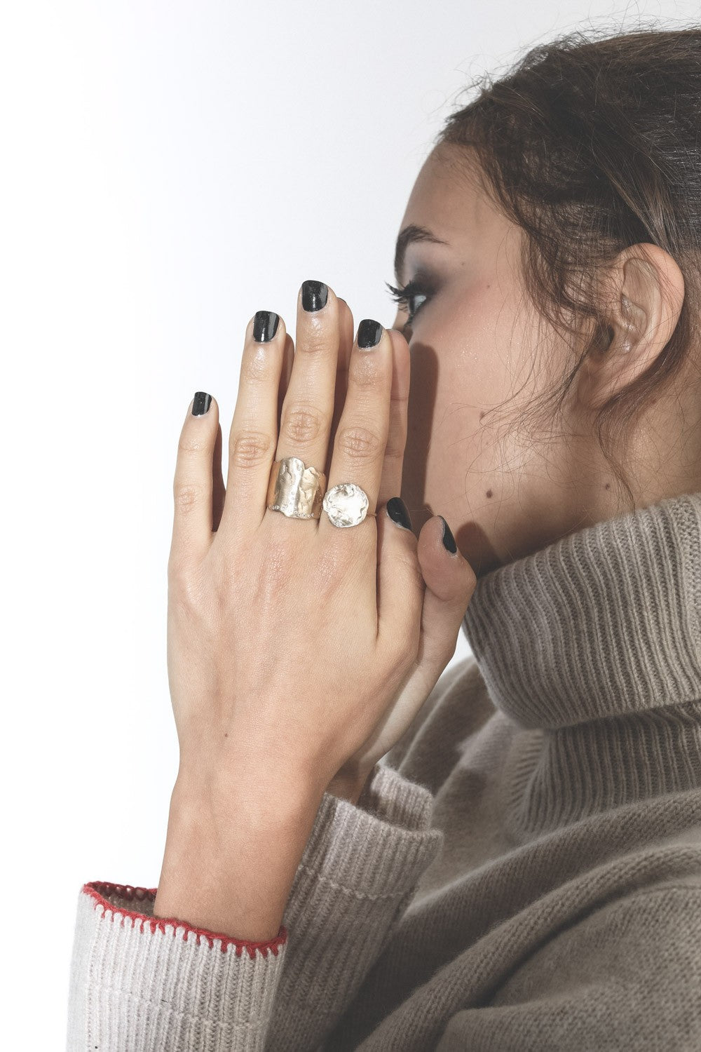 Bague en or jaune sertie de diamant - Diamant