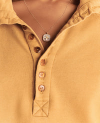 Collier en or jaune - Turquoise & Résine