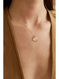 Collier Initiale N°1 en or jaune sertie de diamant - Diamant