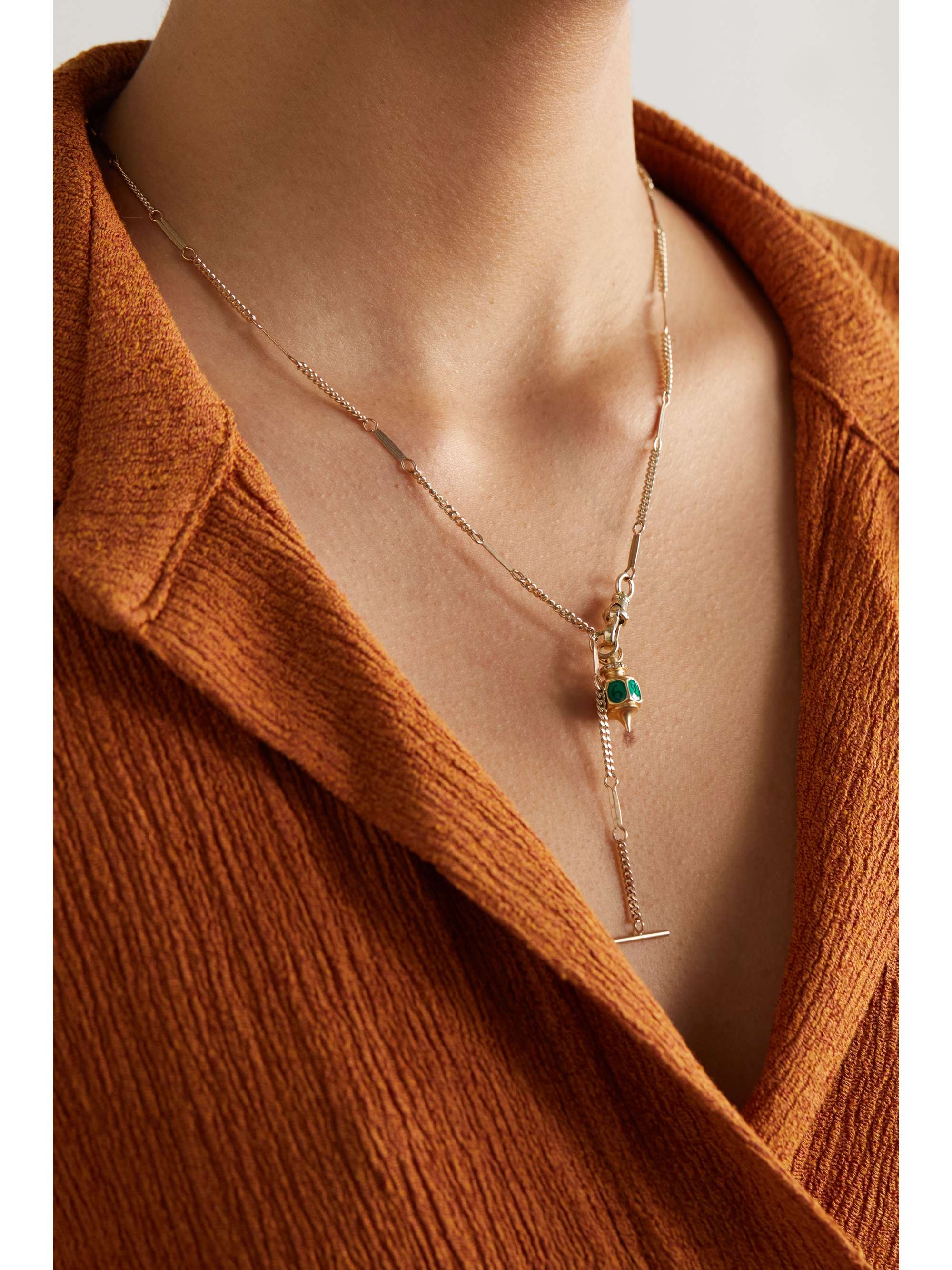 Collier Germain en or jaune sertie de diamant - Diamant