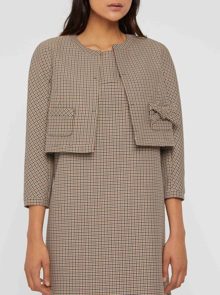 CARAMEL / MARINE VESTE