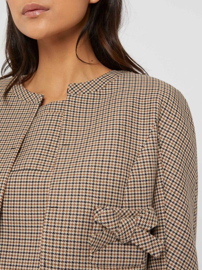 CARAMEL / MARINE VESTE