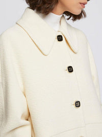BLANC CASSE MANTEAU COL CLA