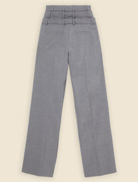 Grey / MULTI LAYERED TROUSERS