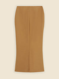Brown / MIDI PENCIL SKIRT