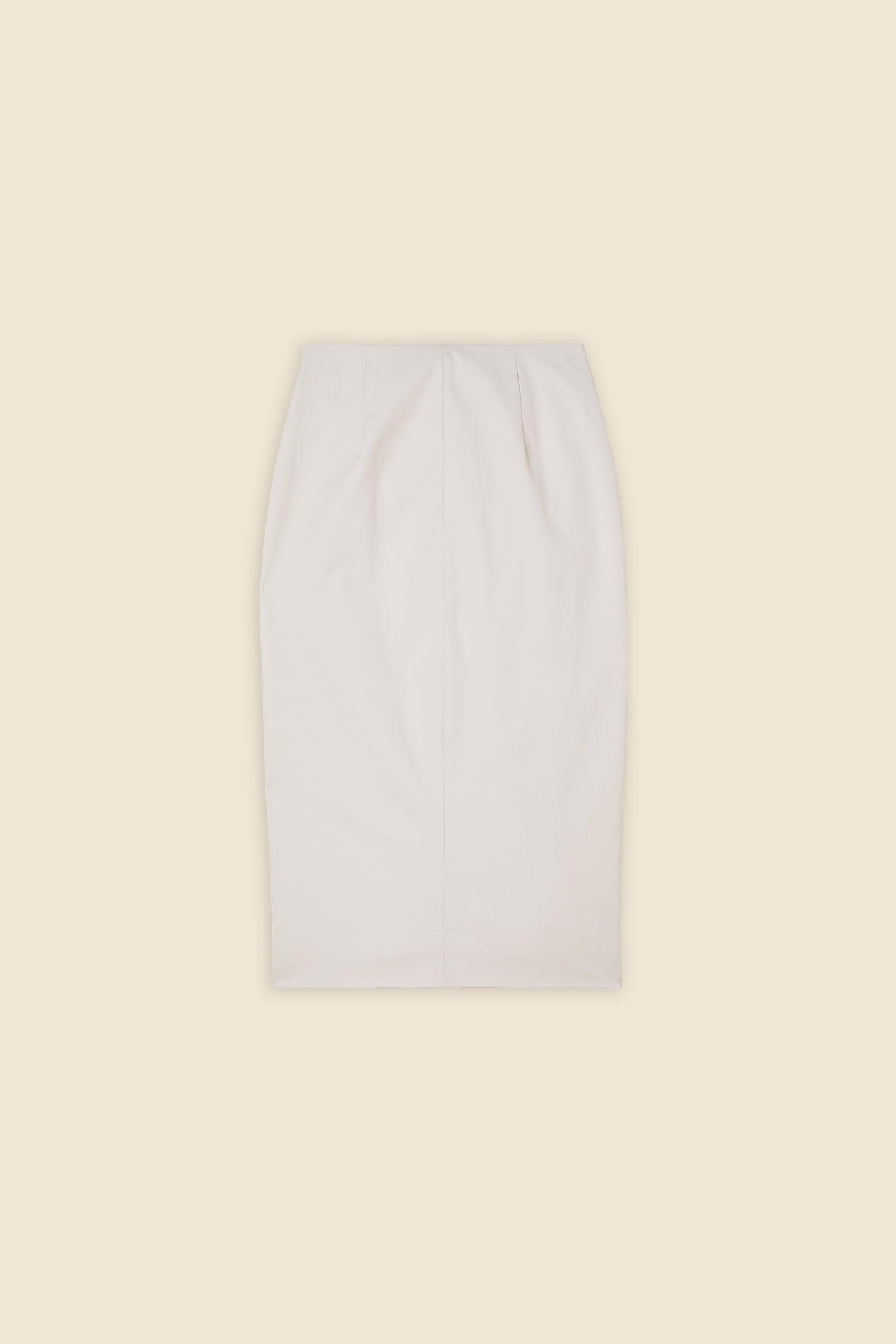 Stone / TUCK UP FITTED SKIRT