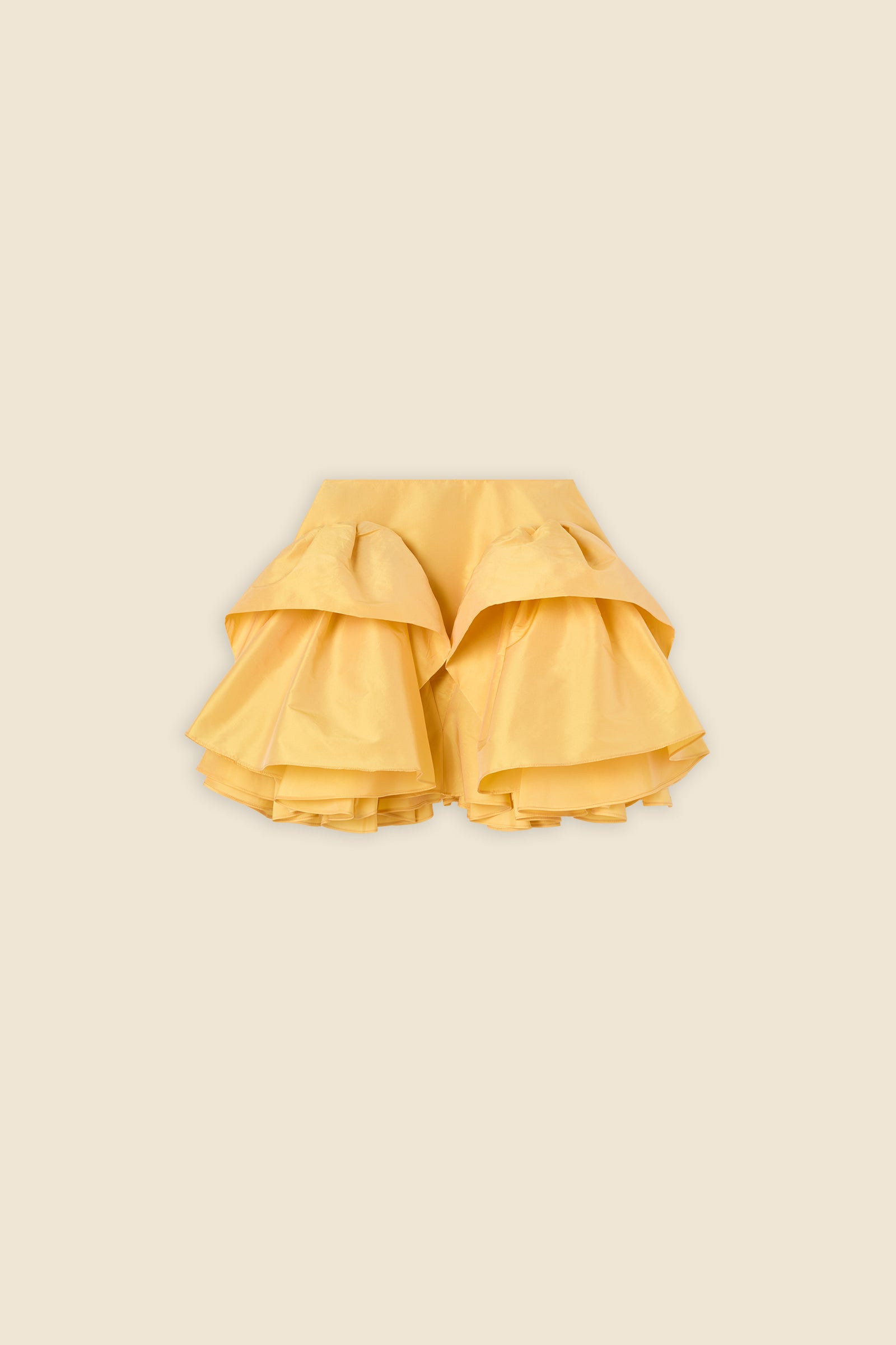 Yellow / TUCK UP MIDI SKIRT