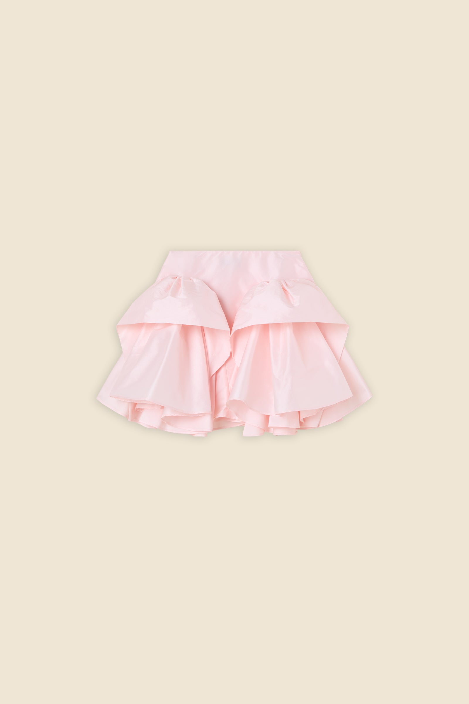 Peach / TUCK UP MIDI SKIRT