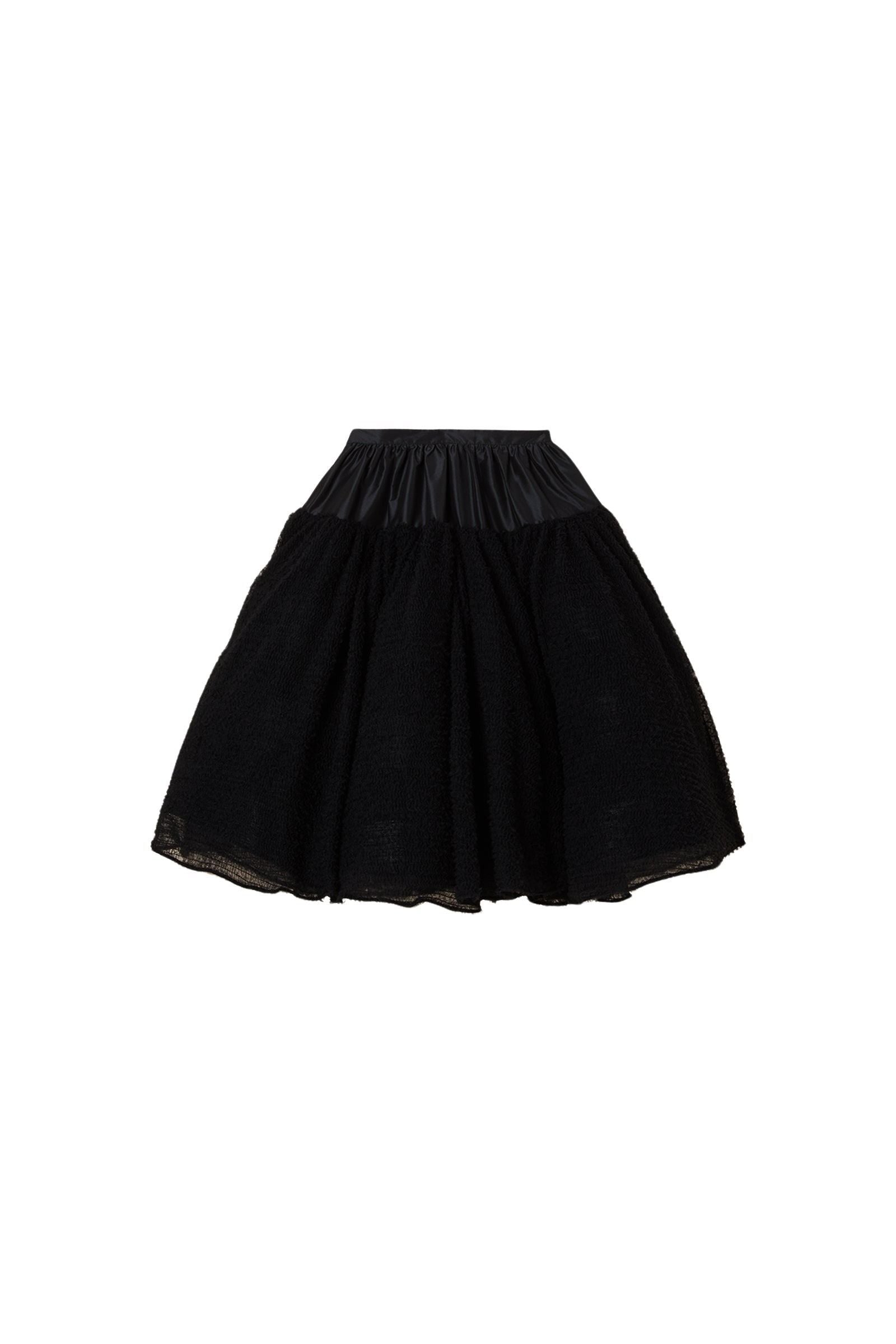 Black / DEGRADE MIDI SKIRT