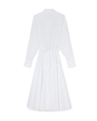 White / SHIRT WRAP DRESS