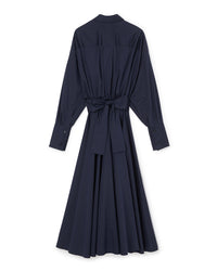 Navy / SHIRT WRAP DRESS