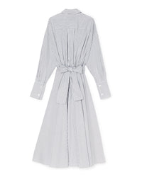 Grey / SHIRT WRAP DRESS