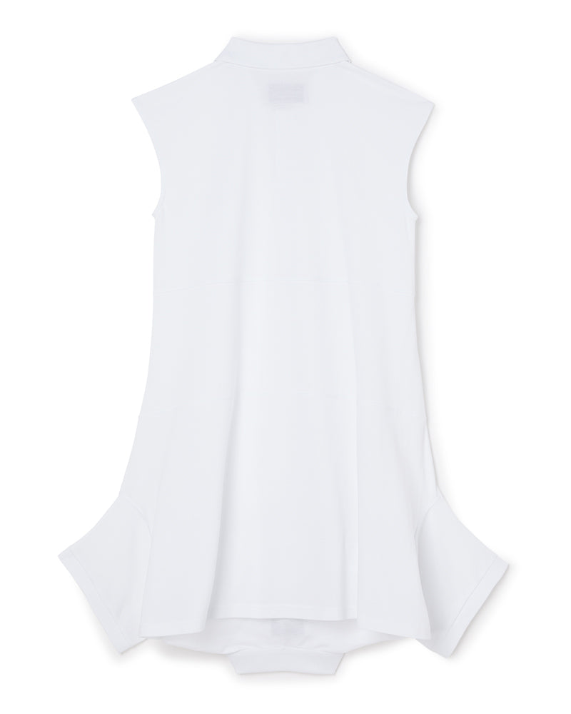 White / POLO SHIRT DRESS