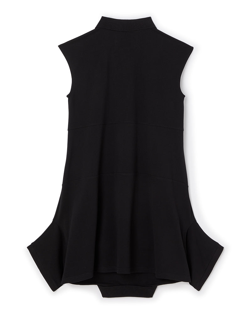 Black / POLO SHIRT DRESS
