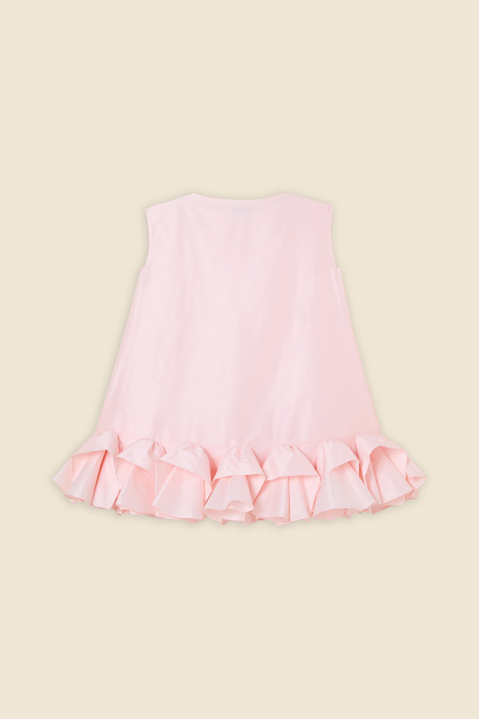 Peach / TUCK UP MINI DRESS