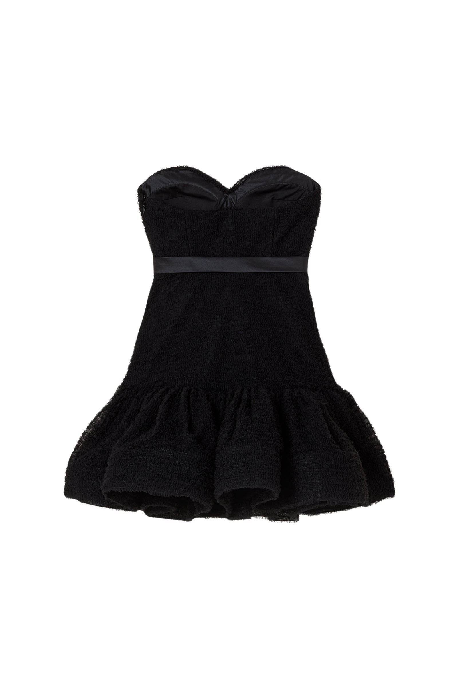 Black / DEGRADE TULLE DRESS