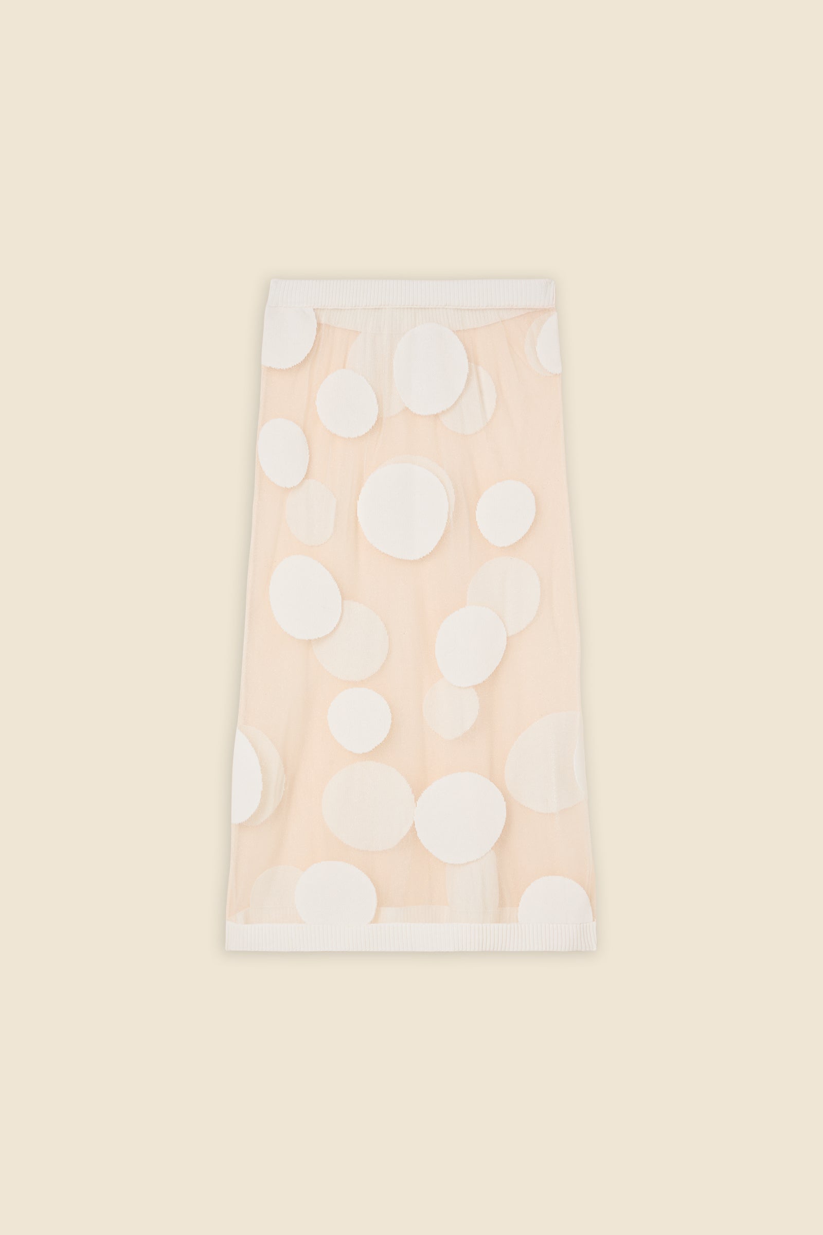 Cream / POLKADOT SKIRT