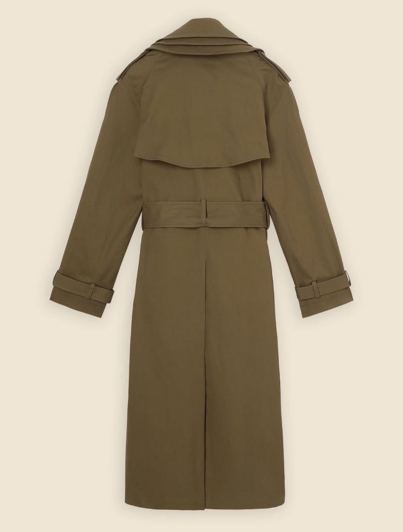 Khaki / MULTI LAYER TRENCHCOAT