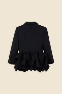 Black / TUCK UP BLAZER