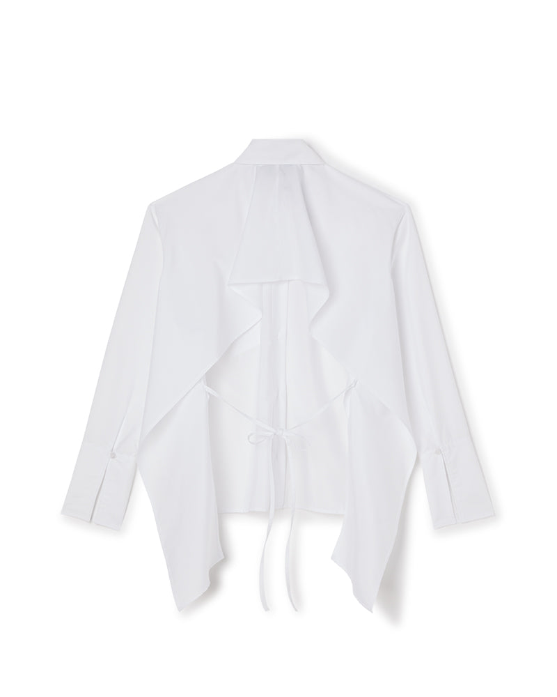 White / VOLANT BACK SHIRT