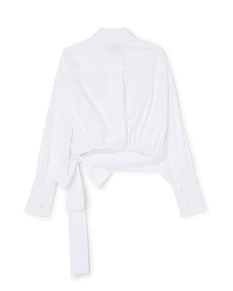 White / WRAP SHIRT