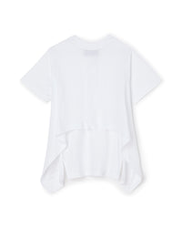 White / VOLANT BACK T-SHIRT