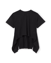 Black / VOLANT BACK T-SHIRT