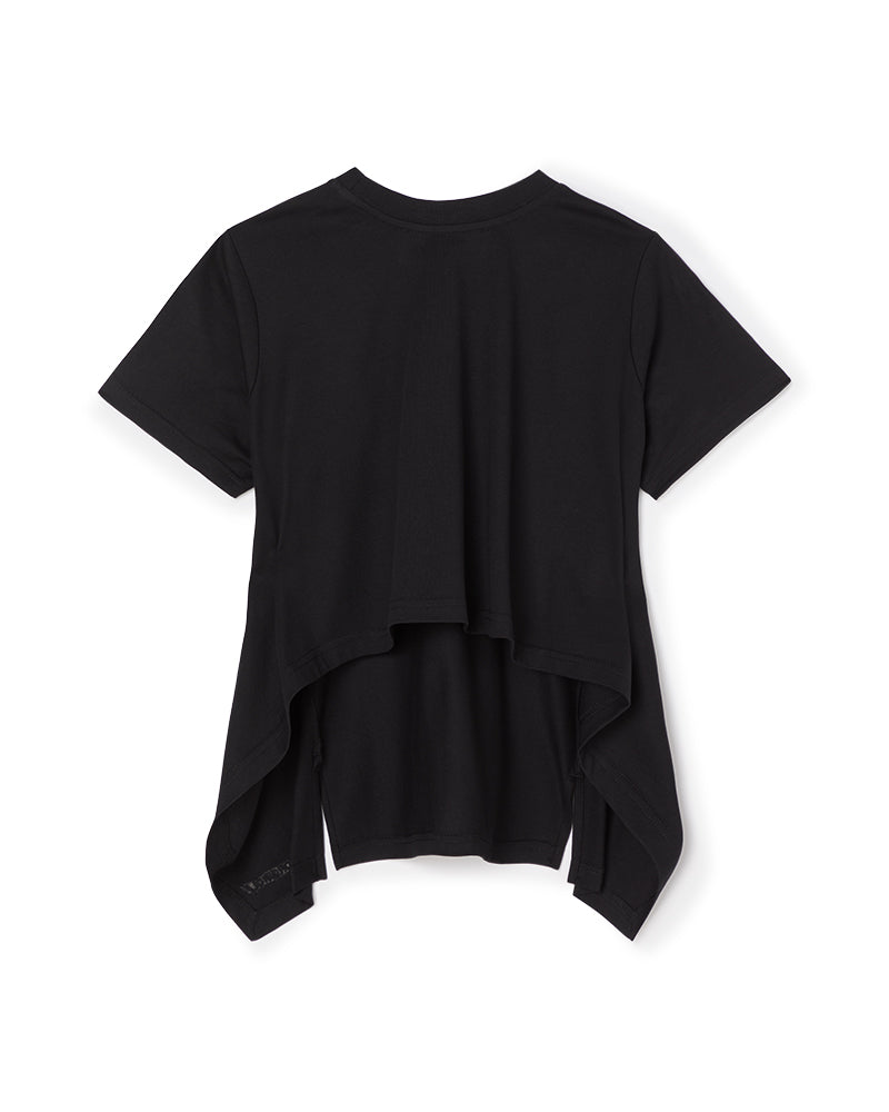 Black / VOLANT BACK T-SHIRT