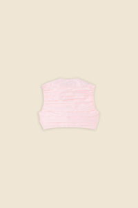 Peach / PLEATED CROPPED TOP