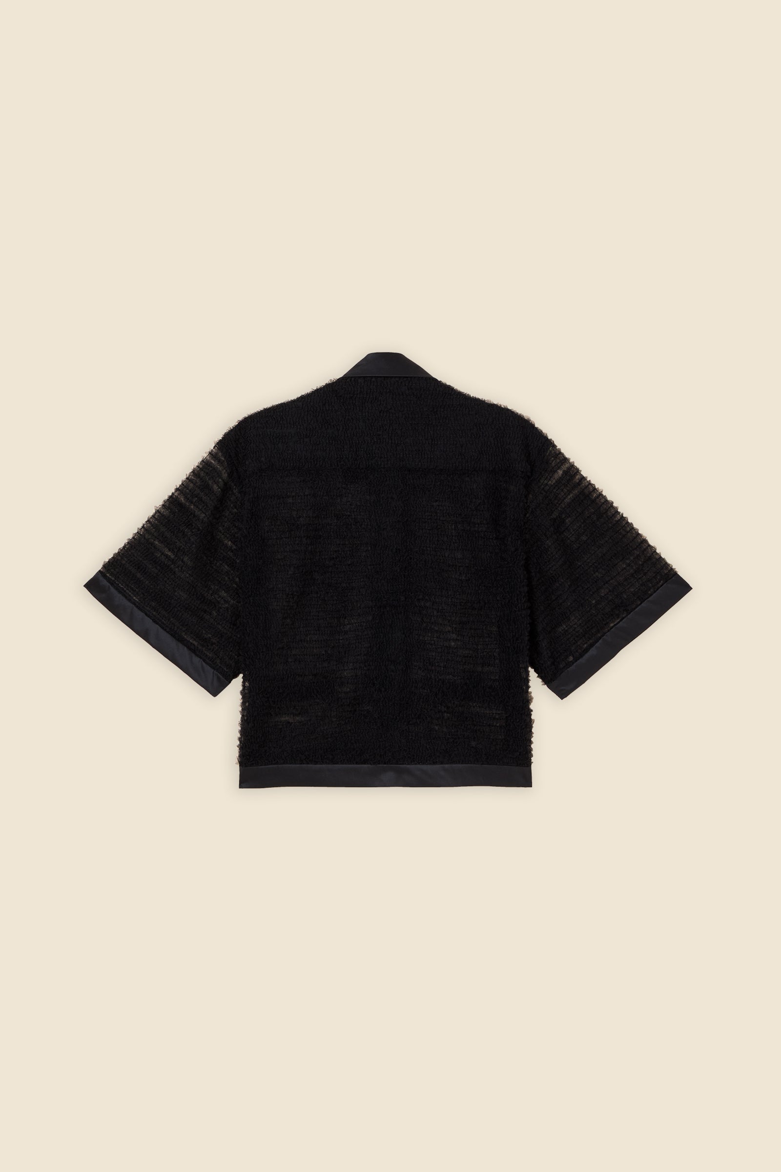 Black / DEGRADE TULLE TOP