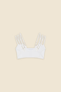 White / TRIPLE LAYER BRALETTE