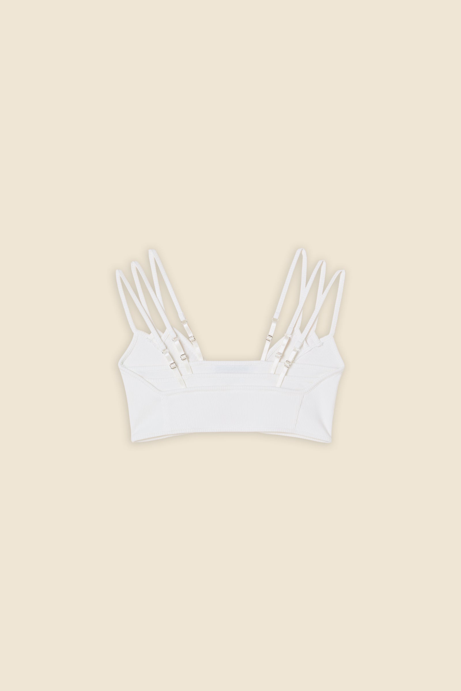 White / TRIPLE LAYER BRALETTE
