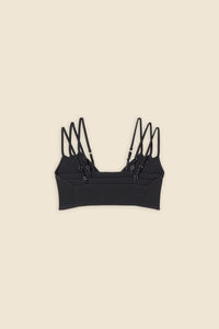 Black / TRIPLE LAYER BRALETTE