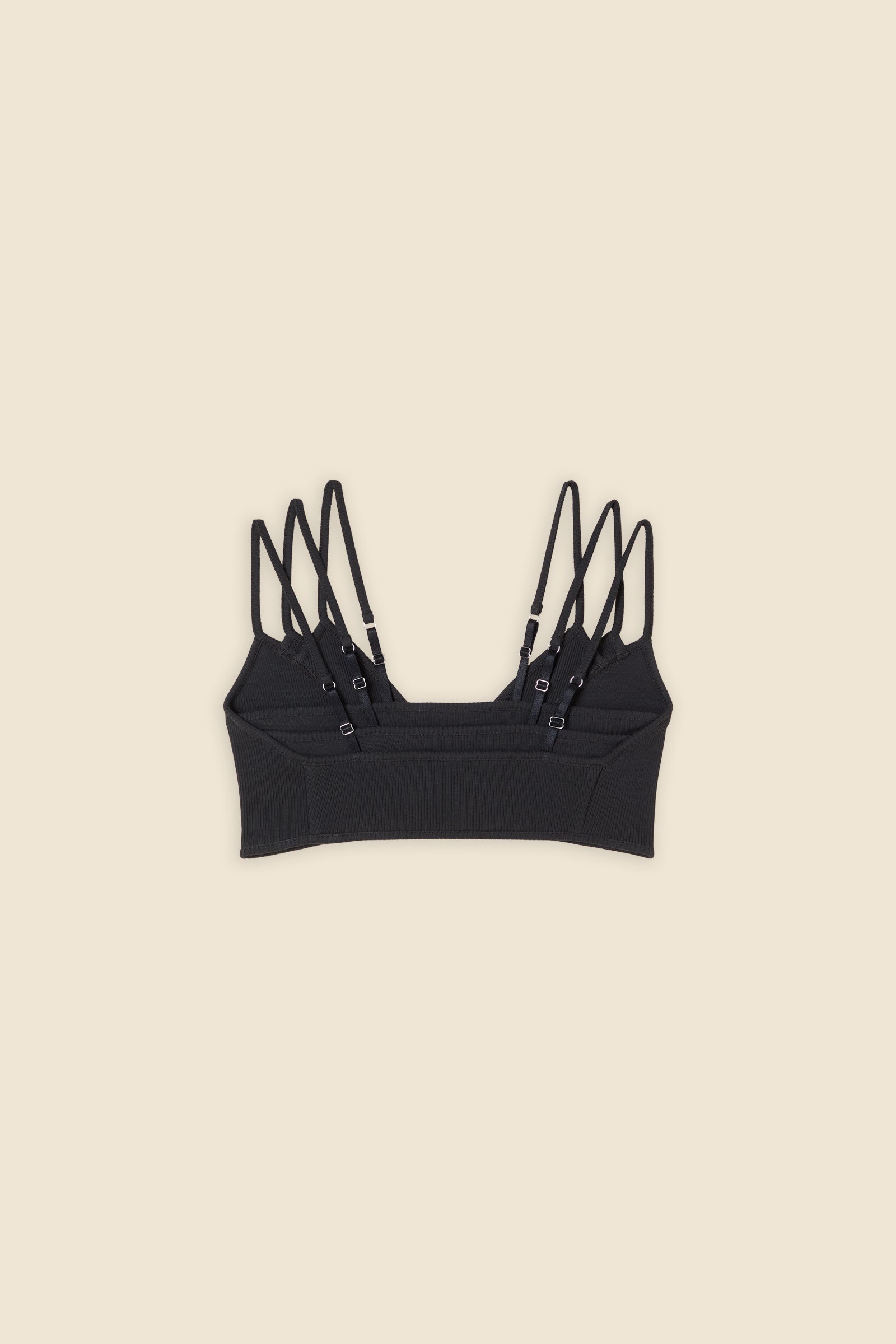 Black / TRIPLE LAYER BRALETTE