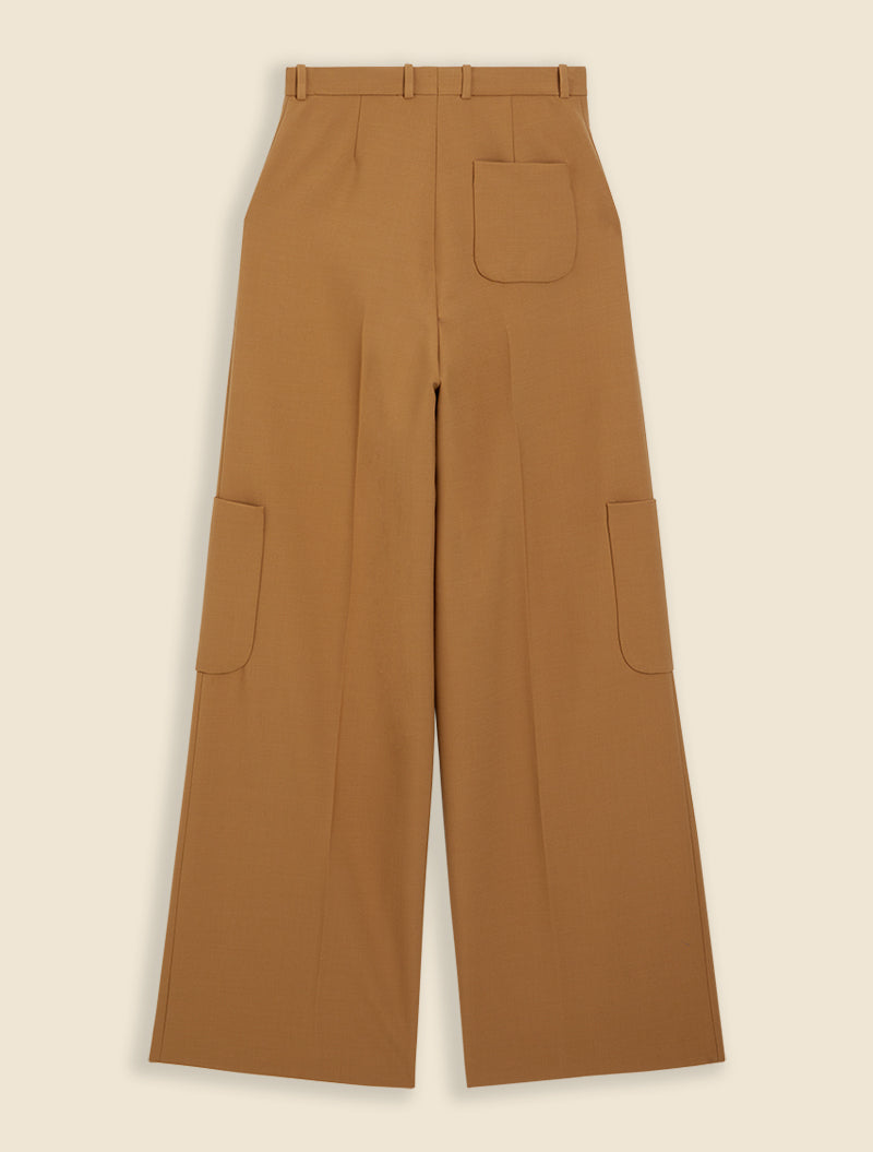 Brown / CARGO SUIT PANTS
