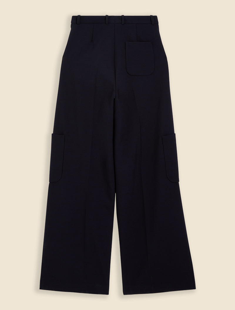 Navy / CARGO SUIT PANTS