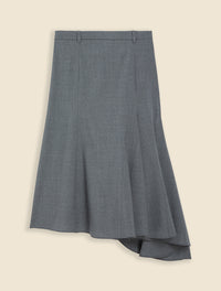 Grey / GODET SKIRT