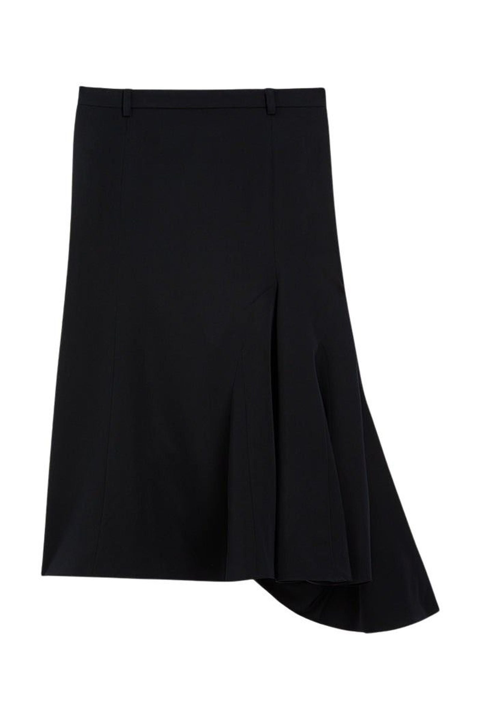 Black / GODET SKIRT