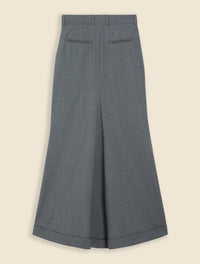 Grey / MAXI TAILORED SKIRT