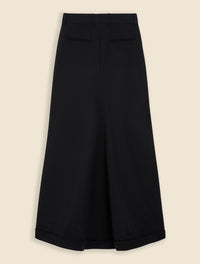 Black / MAXI TAILORED SKIRT